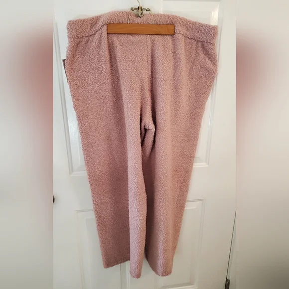 Sonoma Plush Sherpa Lounge Pants in Dusty Rose - Picture 3 of 5